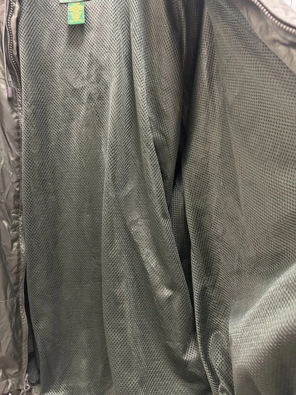 Cabela's Rain Jacket Green Windbreaker XL Regular Hooded Lightweight Packable